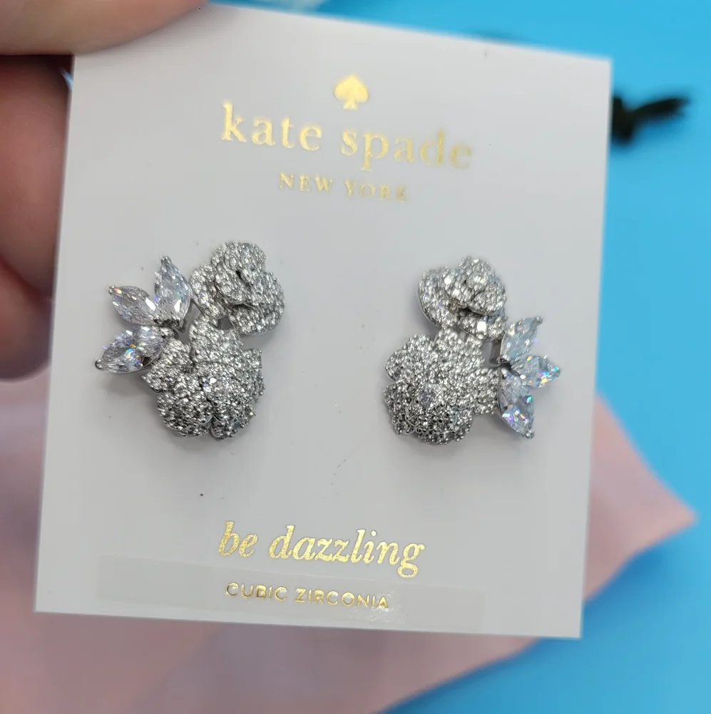 Kate Spade Special Sparkle Floral Cluster Stud